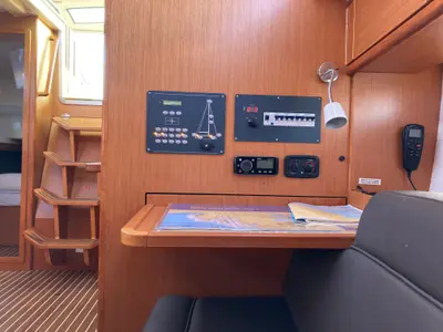 Salon of Hanni, a Bavaria Cruiser 37 sailboat at Grad Šibenik, Croatia