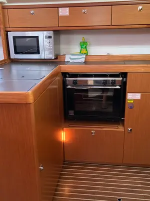 Galley of Hanni, a Bavaria Cruiser 37 sailboat at Grad Šibenik, Croatia