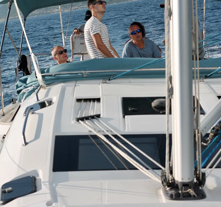 Timeless, a Elan Impression 50 sailboat at Slano, Croatia