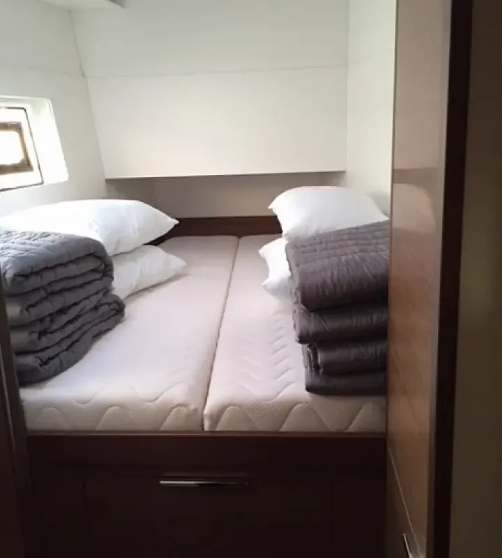 Cabin on Andromeda, a Lagoon 40 catamaran at Athens, Greece