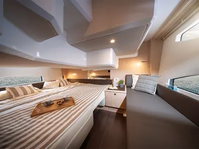 Cabin on Villa Jahta, a Bavaria SR36HT motor yacht at Punat, Croatia