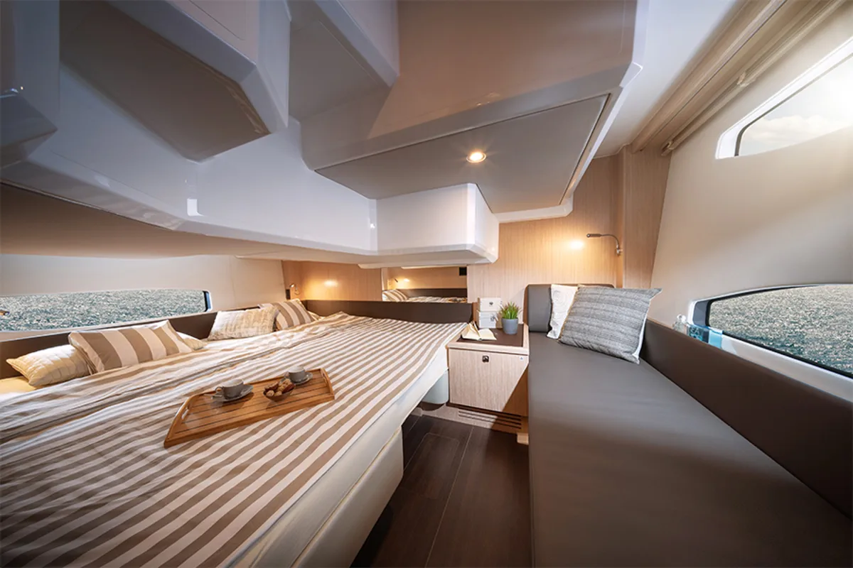 Cabin on Villa Jahta, a Bavaria SR36HT motor yacht at Punat, Croatia