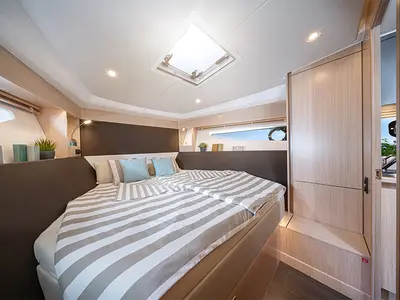 Cabin on Villa Jahta, a Bavaria SR36HT motor yacht at Punat, Croatia