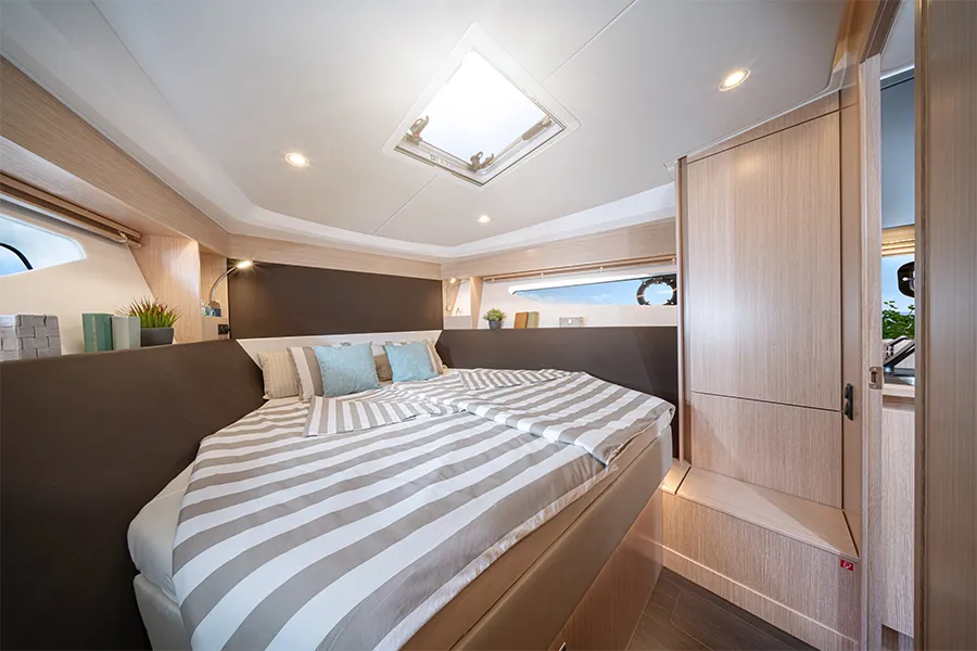 Cabin on Villa Jahta, a Bavaria SR36HT motor yacht at Punat, Croatia