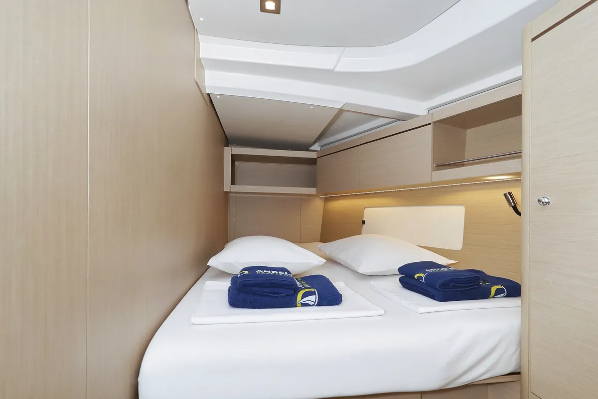 Cabin on Ladybug, a Beneteau Oceanis 46.1 sailboat at Grad Trogir, Croatia