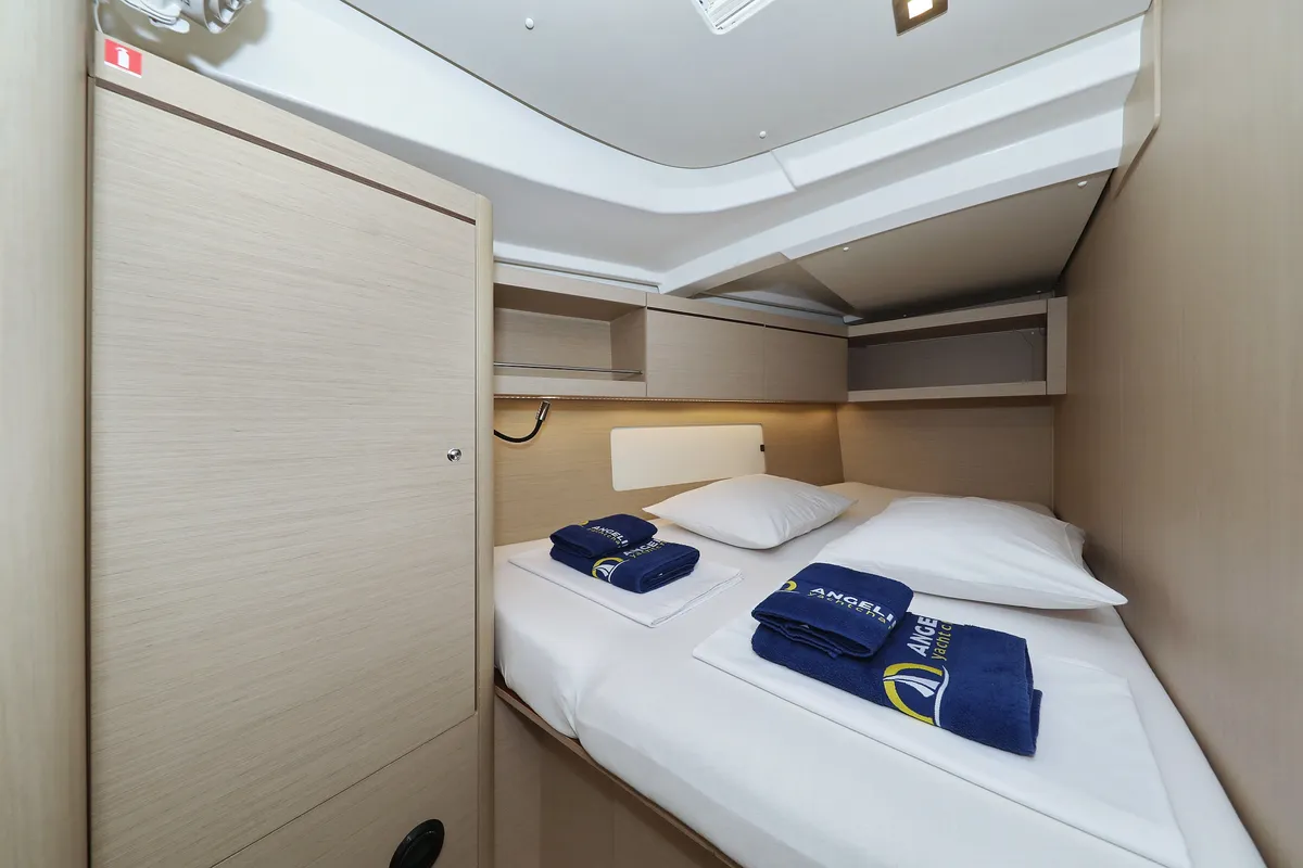 Cabin on Ladybug, a Beneteau Oceanis 46.1 sailboat at Grad Trogir, Croatia