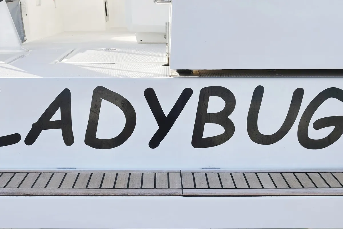 Ladybug, a Beneteau Oceanis 46.1 sailboat at Grad Trogir, Croatia