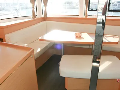 Salon of Sunshine, a Lagoon 42 catamaran at Palma de Mallorca, Spain