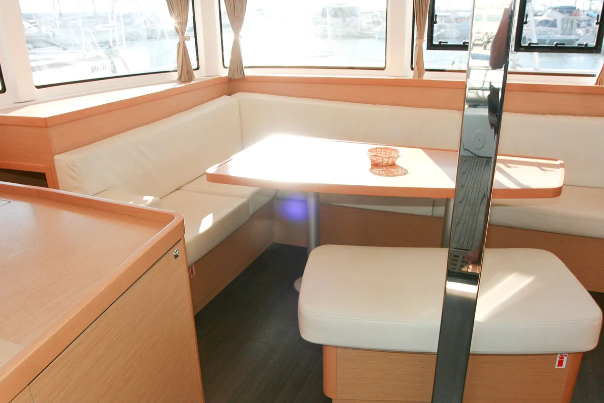Sunshine, a Lagoon 42 catamaran at Palma de Mallorca, Spain