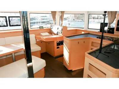 Cabin on Sunshine, a Lagoon 42 catamaran at Palma de Mallorca, Spain
