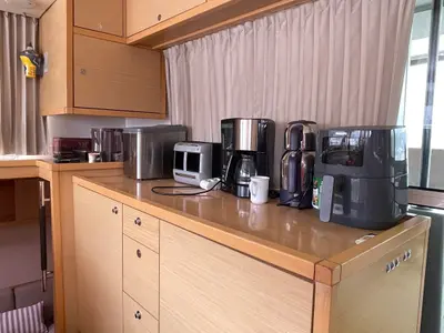 Galley of Loft, a Lagoon 450 Fly catamaran at Fethiye, Turkey