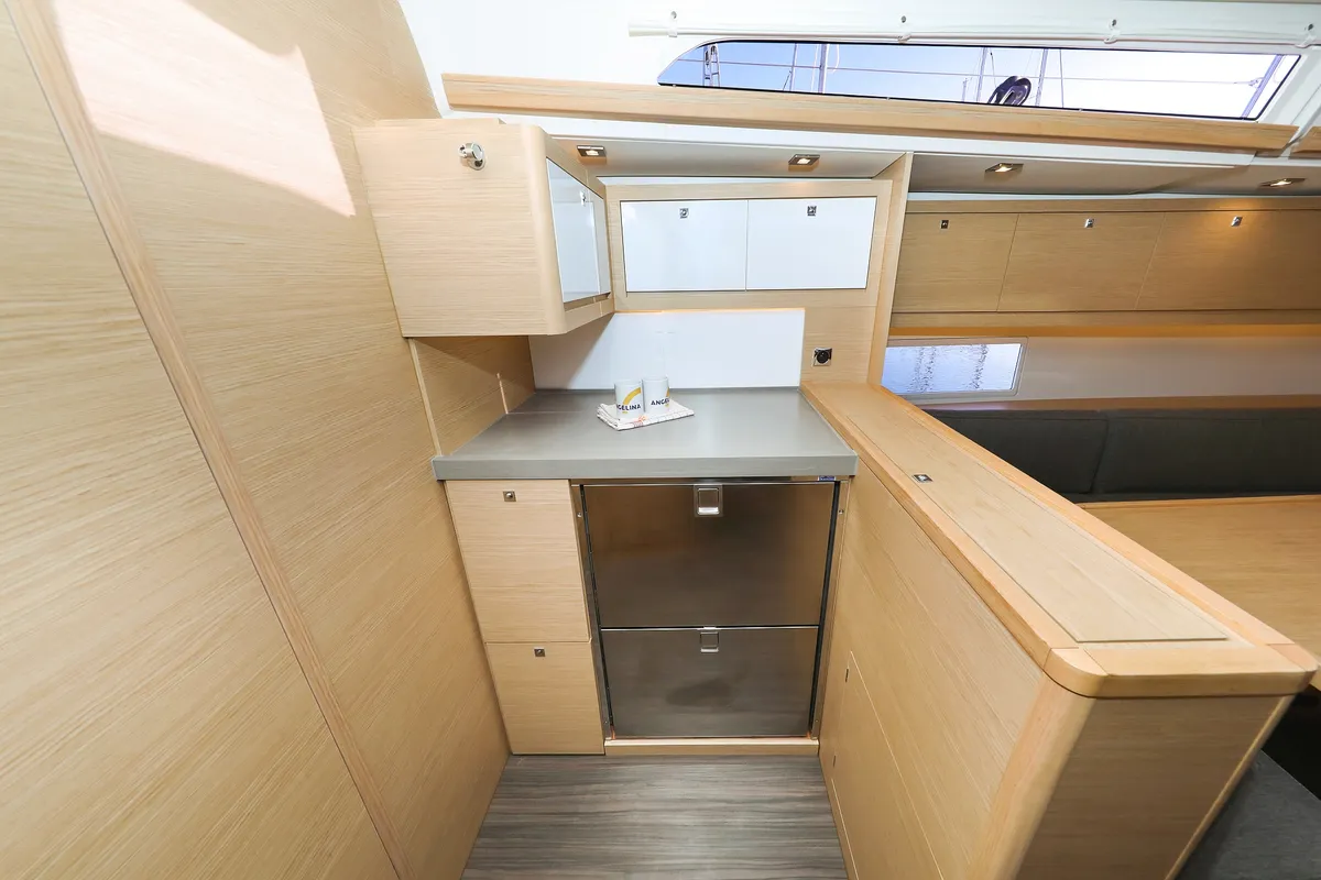 Galley of Amber, a Dufour 470 sailboat at Trogir, Croatia