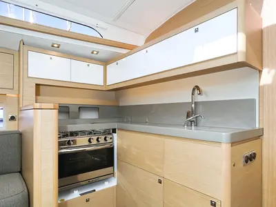 Galley of Amber, a Dufour 470 sailboat at Trogir, Croatia