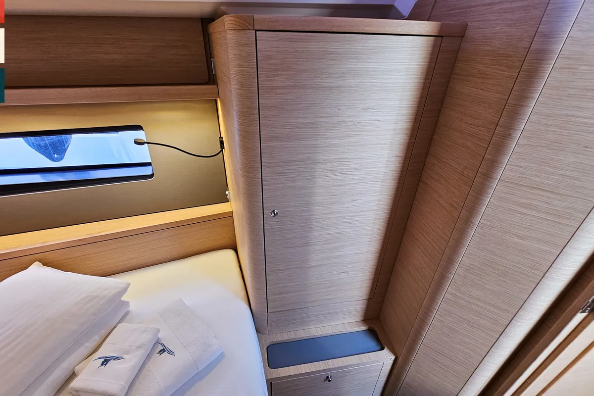 Cabin on Kaya, a Dufour 41 sailboat at Rogoznica, Croatia