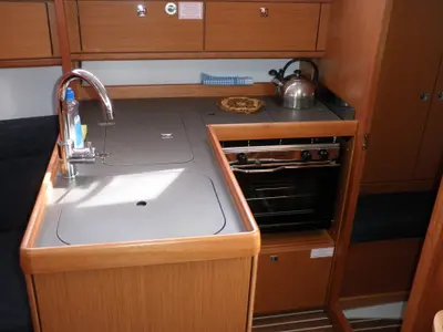 Galley of GIRICA, a Bavaria Cruiser 33 sailboat at Općina Sukošan, Croatia