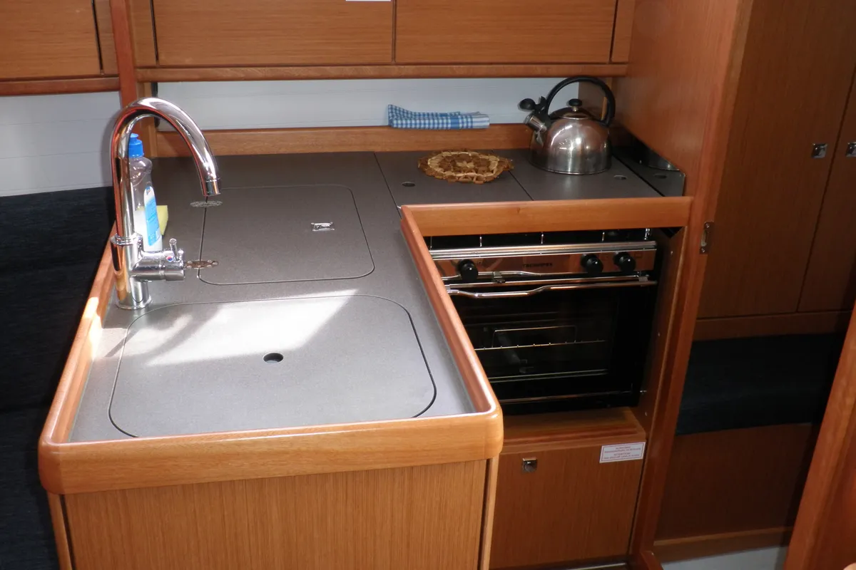 Galley of GIRICA, a Bavaria Cruiser 33 sailboat at Općina Sukošan, Croatia