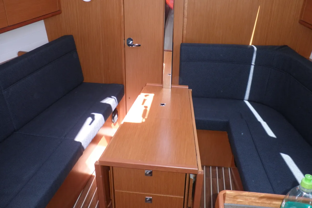 Salon of GIRICA, a Bavaria Cruiser 33 sailboat at Općina Sukošan, Croatia