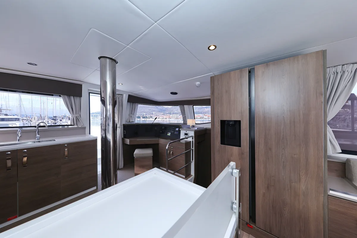 Cabin on James Webb, a Bali 4.4 catamaran at Trogir, Croatia
