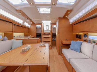 Salon of Nunet, a Dufour 390 GL sailboat at Grad Biograd na Moru, Croatia