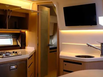 Galley of Focus 36, a Focus Power 36 Hard Top motor yacht at Grad Trogir, Croatia