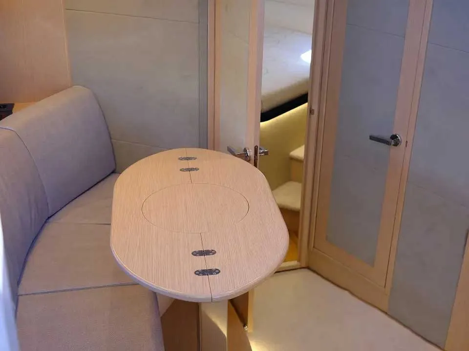 Salon of Focus 36, a Focus Power 36 Hard Top motor yacht at Grad Trogir, Croatia