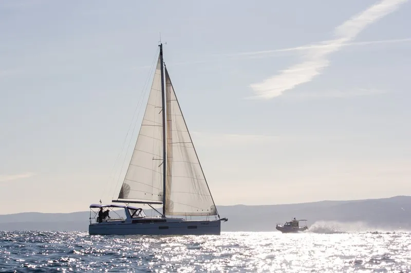 Exterior view of ARSEN, a Beneteau Oceanis 38 sailboat at Split, Croatia