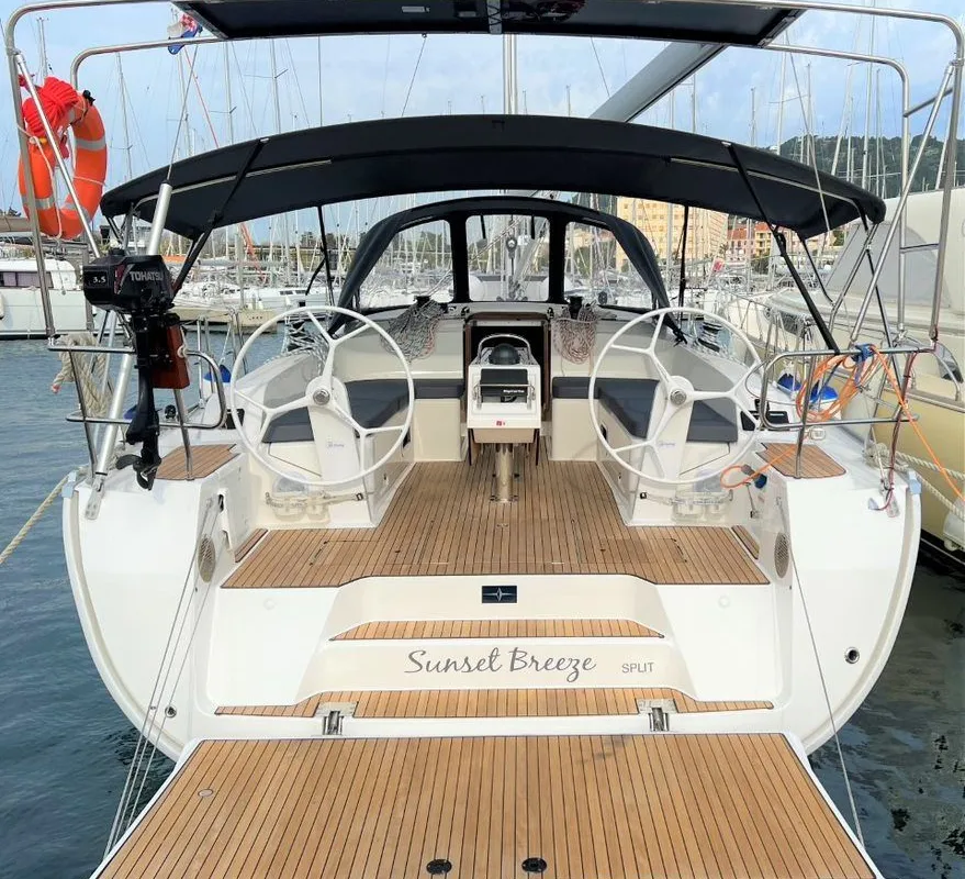 Sunset Breeze, a Bavaria Cruiser 46 sailboat at Split, Croatia