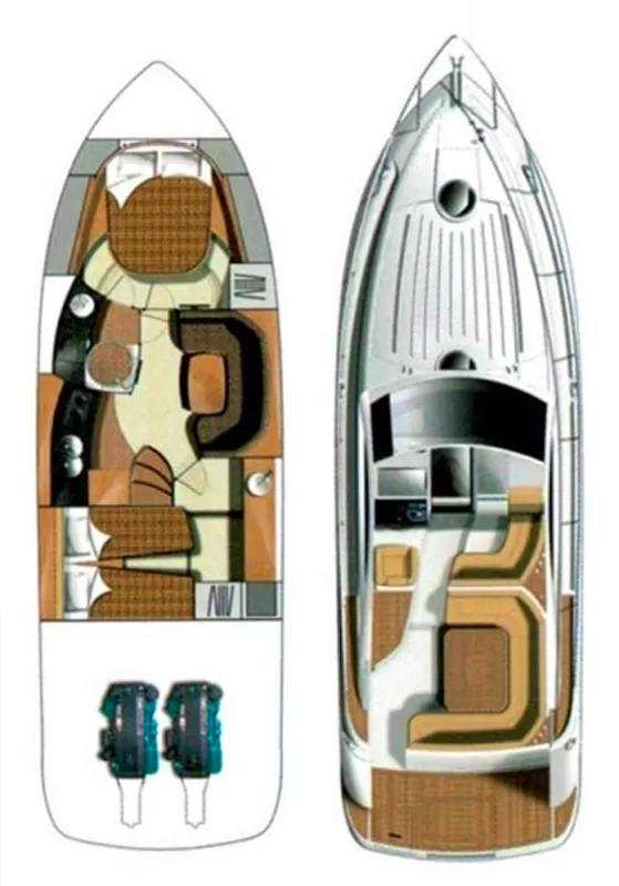 Cabin on Max 1, a Grginić jahte Mirakul 30 motorboat at Općina Sukošan, Croatia