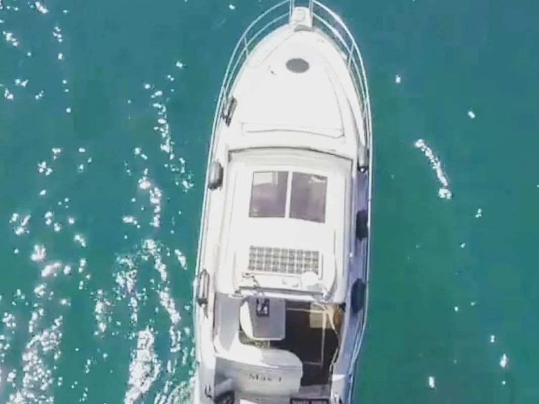 Exterior view of Max 1, a Grginić jahte Mirakul 30 motorboat at Općina Sukošan, Croatia