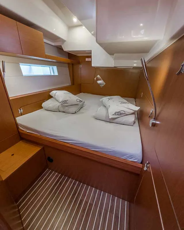 Cabin on Topas, a Bavaria C50 Holiday sailboat at Grad Pula, Croatia