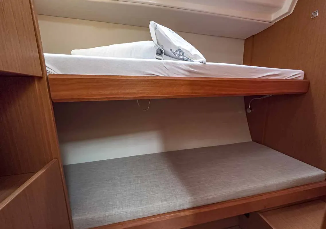 Cabin on Topas, a Bavaria C50 Holiday sailboat at Grad Pula, Croatia