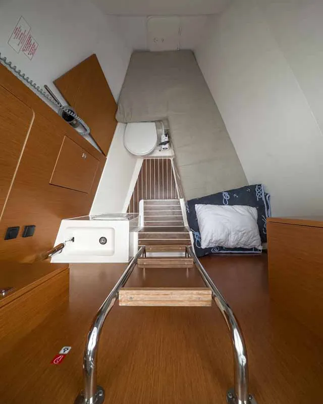 Cabin on Topas, a Bavaria C50 Holiday sailboat at Grad Pula, Croatia