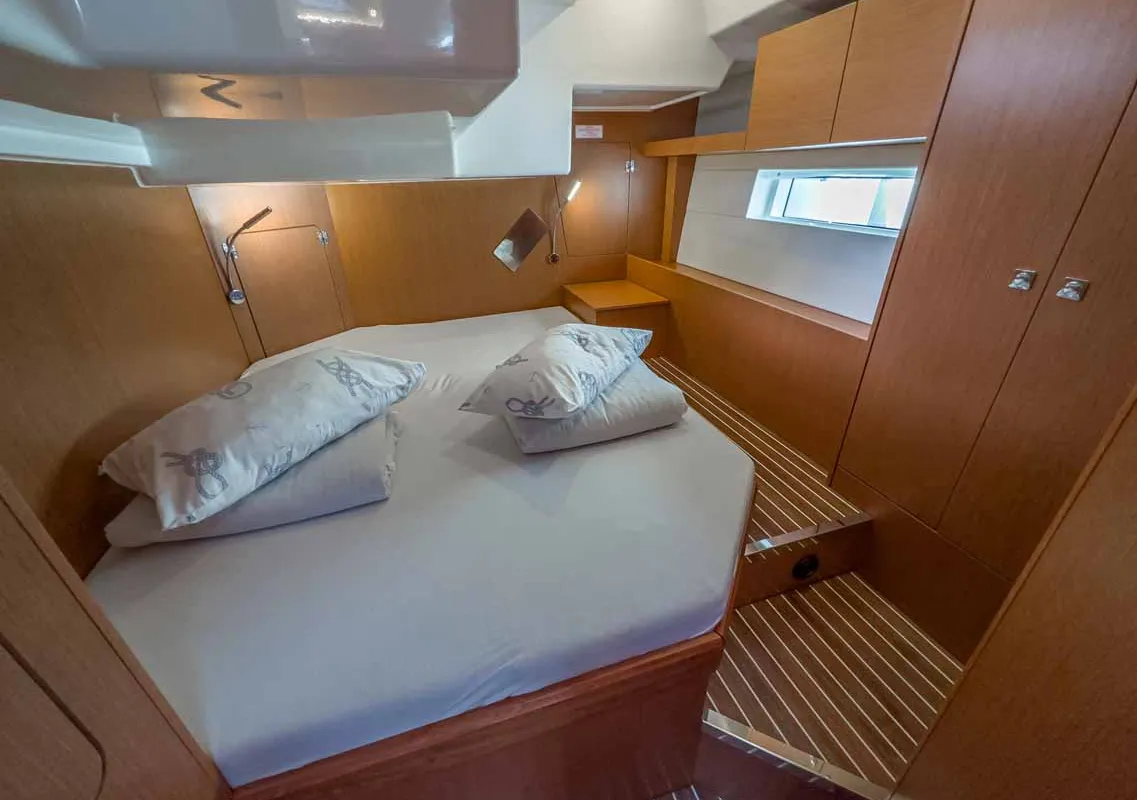 Cabin on Topas, a Bavaria C50 Holiday sailboat at Grad Pula, Croatia