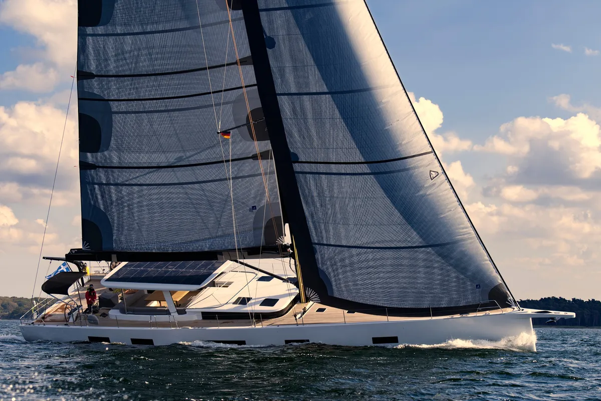 Nadamas, a Y Yachts Y8 sailboat at Athens, Greece