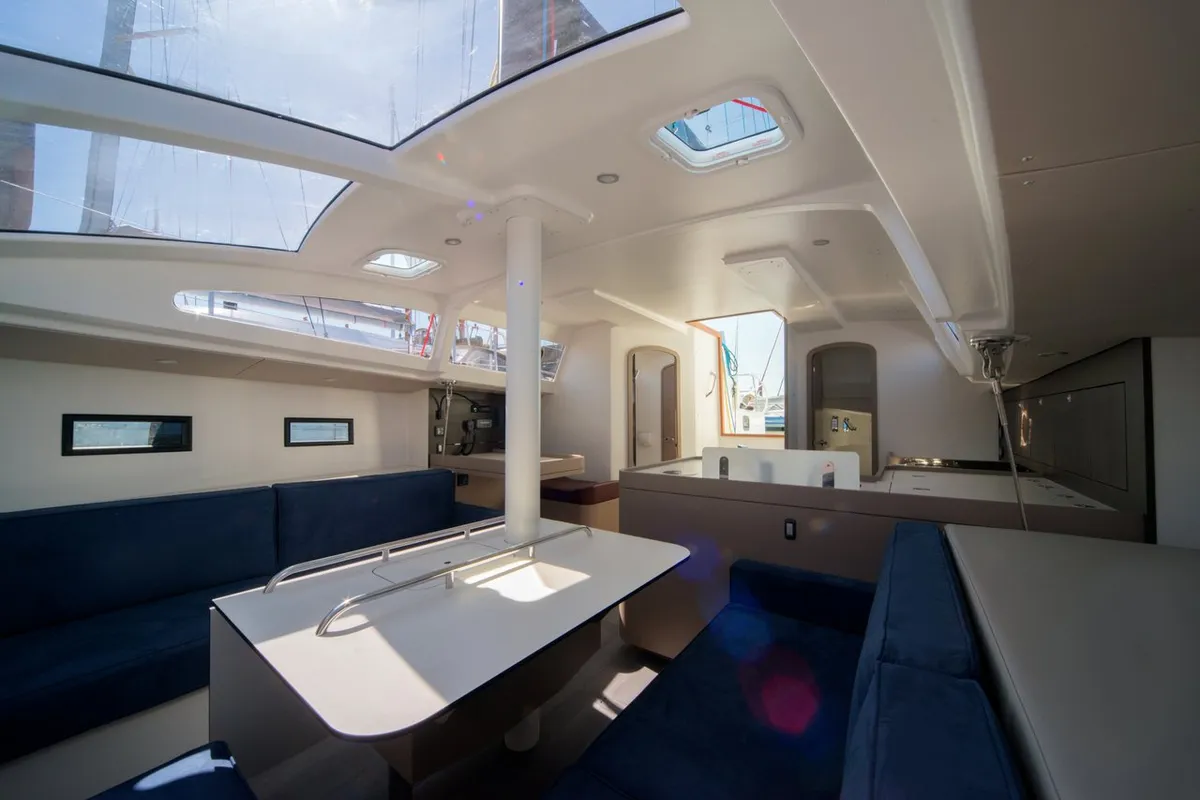 Salon of Horizon, a RM 1260 sailboat at Antibes, France