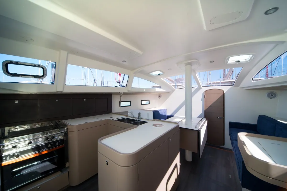Galley of Horizon, a RM 1260 sailboat at Antibes, France