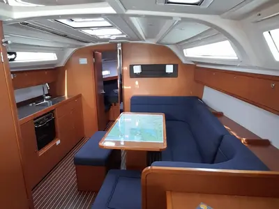 Salon of Optasia, a Bavaria Cruiser 41 sailboat at Municipal Unit of Rhodes, Greece