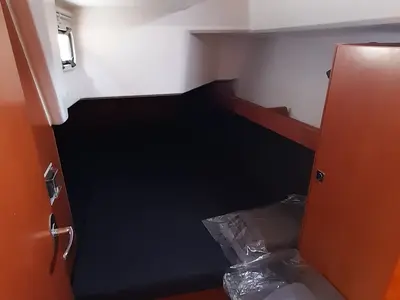 Cabin on Optasia, a Bavaria Cruiser 41 sailboat at Municipal Unit of Rhodes, Greece