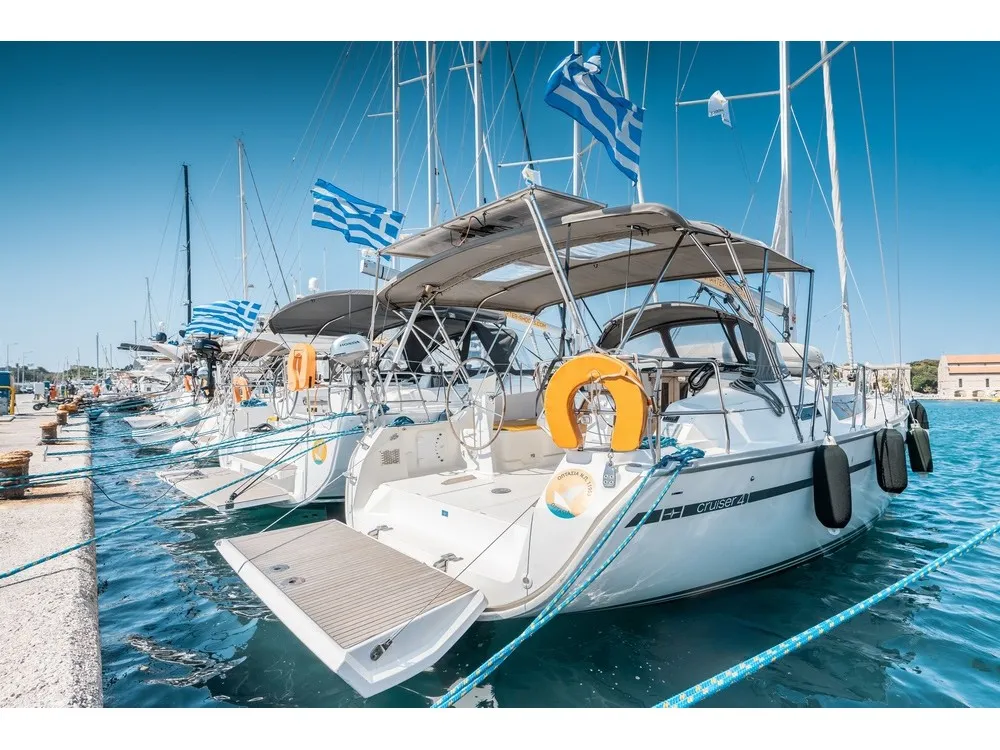 Optasia, a Bavaria Cruiser 41 sailboat at Municipal Unit of Rhodes, Greece
