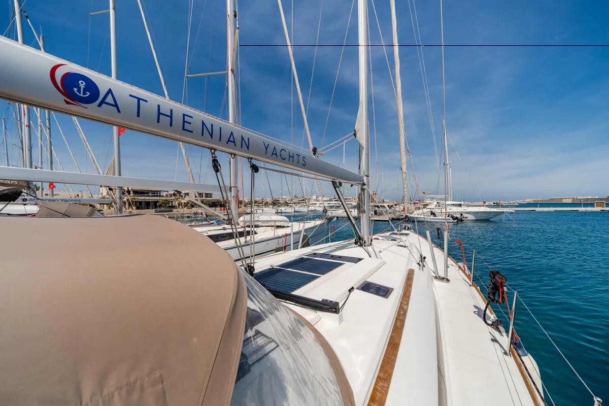 Kalliroi, a Jeanneau Sun Odyssey 519 sailboat at Municipal Unit of Rhodes, Greece