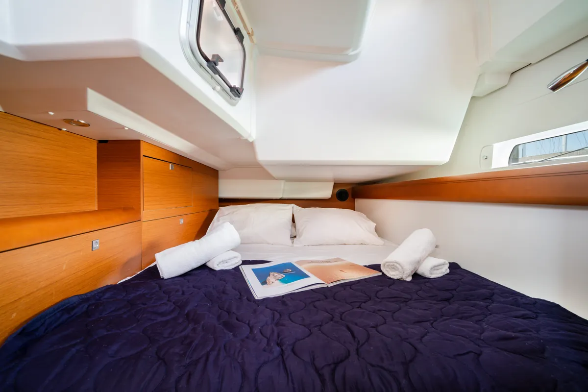 Kalliroi, a Jeanneau Sun Odyssey 519 sailboat at Municipal Unit of Rhodes, Greece