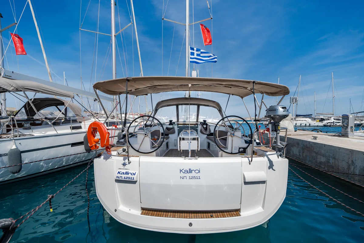 Kalliroi, a Jeanneau Sun Odyssey 519 sailboat at Municipal Unit of Rhodes, Greece