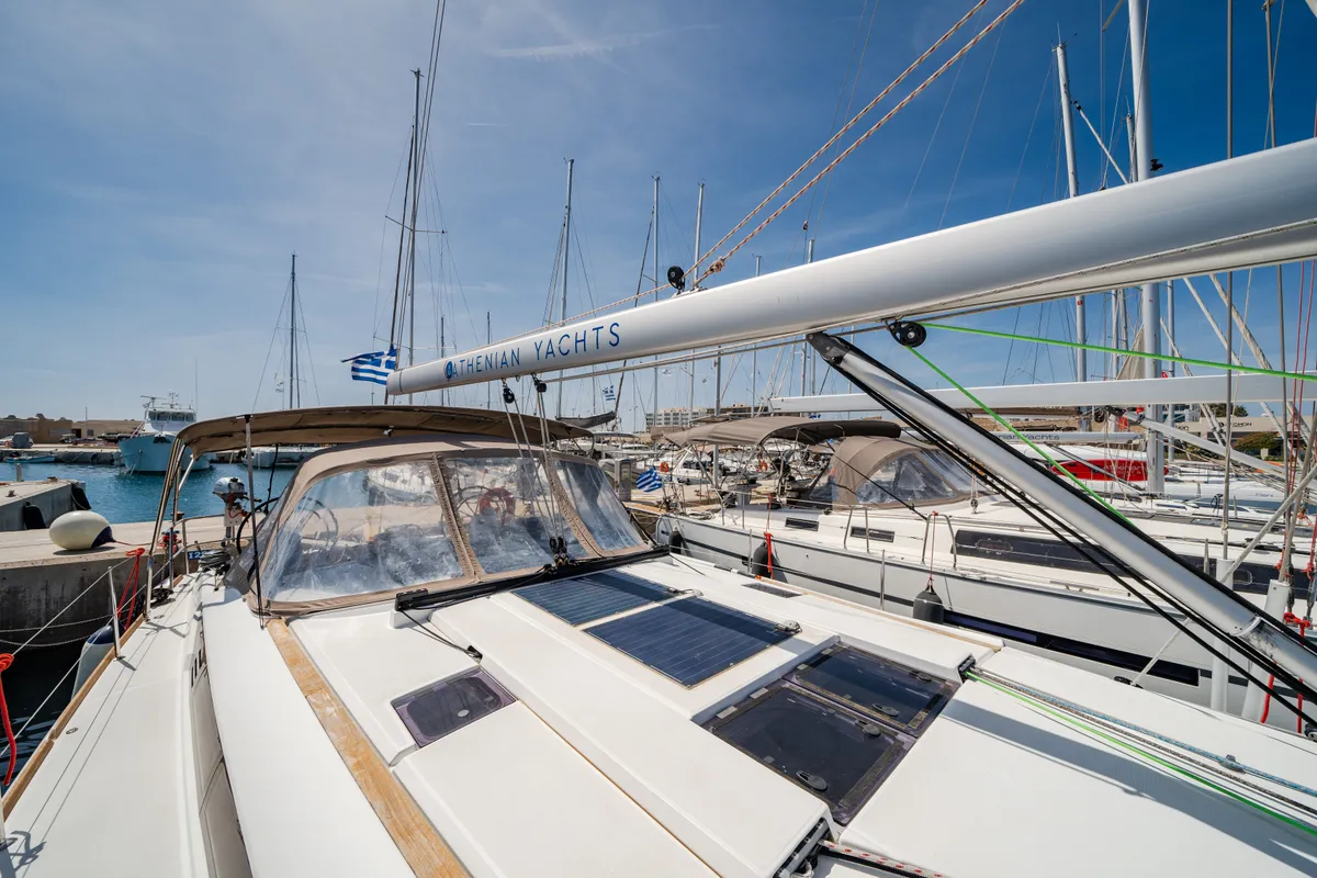 Kalliroi, a Jeanneau Sun Odyssey 519 sailboat at Municipal Unit of Rhodes, Greece