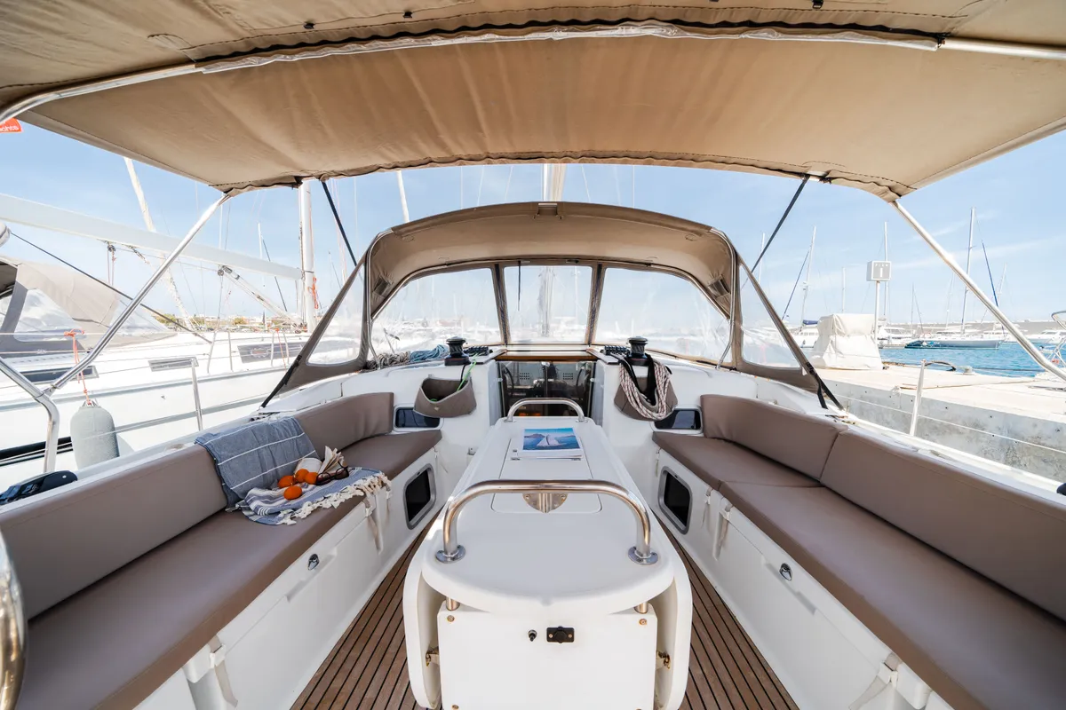Kalliroi, a Jeanneau Sun Odyssey 519 sailboat at Municipal Unit of Rhodes, Greece