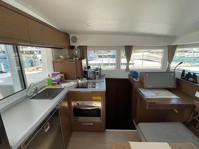 Galley of Amalia II, a Lagoon 40 catamaran at Seget Donji, Croatia