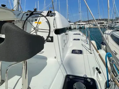 Galley of Amalia II , a Lagoon 40 catamaran at Seget Donji, Croatia
