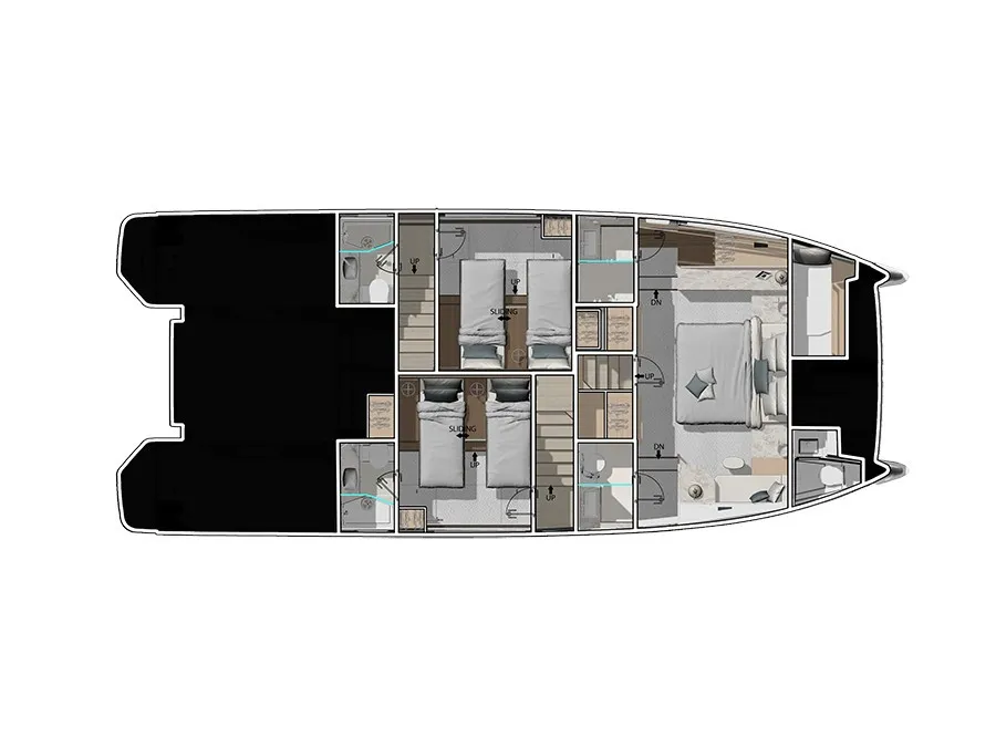 M.P. Prestige, a Prestige M6 catamaran at Seget Donji, Croatia