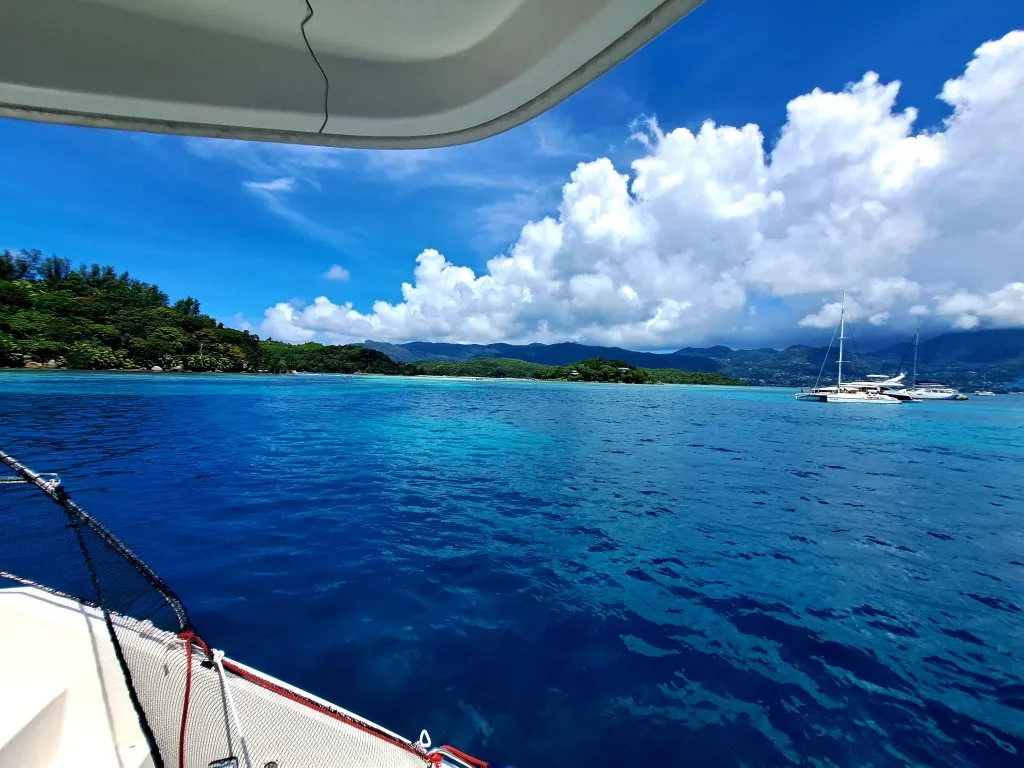 Deck of Premium, a Leopard 48 catamaran at Azam Marina, Tanzania