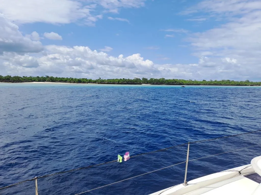 Deck of Premium, a Leopard 48 catamaran at Azam Marina, Tanzania