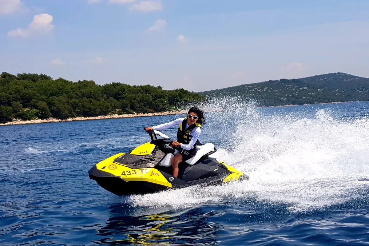 Exterior view of Lucky, a SEA DOO SPARK 90HP motorboat at Jezera, Croatia